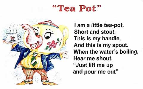Tea Pot English Rhymes
