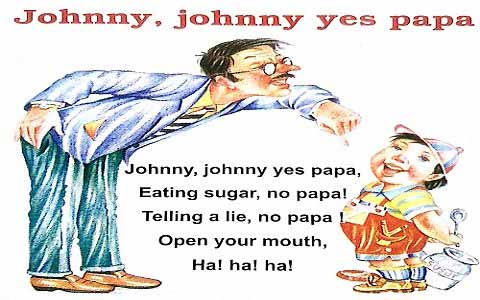 Johnny Johnny Yes Papa Nursery Rhymes English Poems