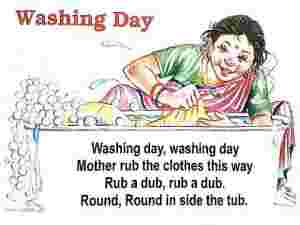 Washing Day English Rhymes