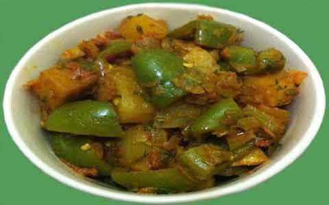 Aaloo Shimla Mirch Sabji Recipes