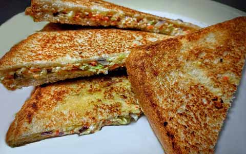 Paneer Tawa Sandwich Snacks Recipes