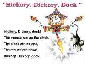 Hickory Dickory English Rhymes