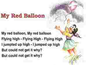 Red Balloon English Rhymes
