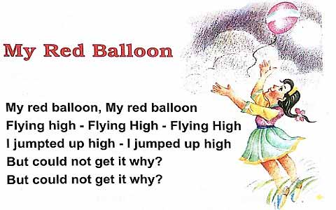 Red Balloon English Rhymes