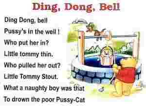 Ding Dong Bell English Rhymes