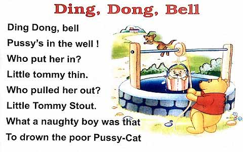 Ding Dong Bell English Rhymes